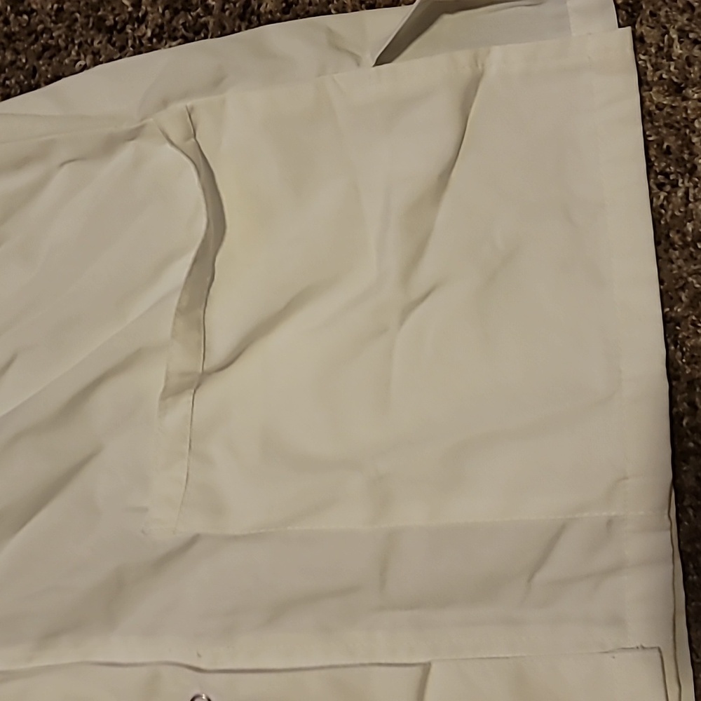 WonderWink White Snap-Front Scrub Top NWT - Picture 4 of 6